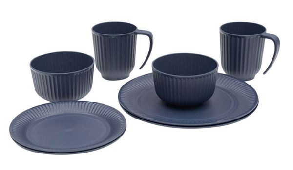 Picture of DELISH 2 PERSON DINNER SET NAVY NIGHT
